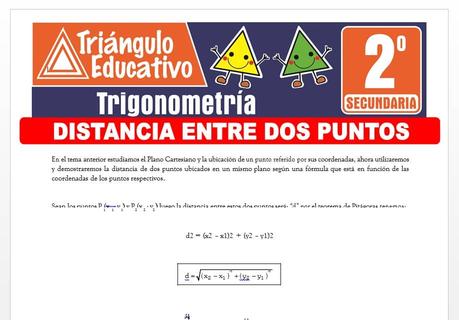 Distancia entre Dos Puntos para Segundo de Secundaria