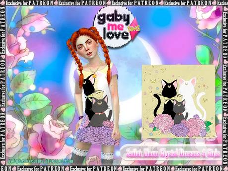 Sims 4 CC | Clothing: Sailor Moon Crystal Dresses for Girls - PATREON VERSION | Tuxedo Mask, Neo Queen Serenity, Lady Serenity, Black Lady, Luna Humana, Luna, Artemis y Diana | Download, Descargar, Gratis, Free, Custom Content, Contenido Personalizado, Mod, Vestido, Para Niñas