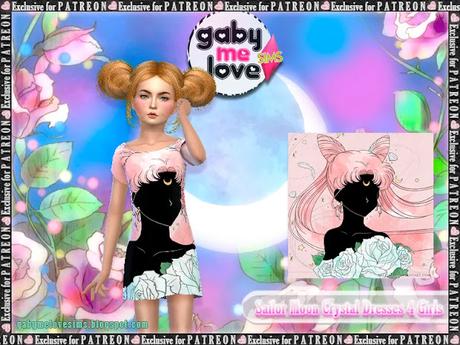 Sims 4 CC | Clothing: Sailor Moon Crystal Dresses for Girls - PATREON VERSION | Tuxedo Mask, Neo Queen Serenity, Lady Serenity, Black Lady, Luna Humana, Luna, Artemis y Diana | Download, Descargar, Gratis, Free, Custom Content, Contenido Personalizado, Mod, Vestido, Para Niñas