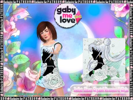 Sims 4 CC | Clothing: Sailor Moon Crystal Dresses for Girls - PATREON VERSION | Tuxedo Mask, Neo Queen Serenity, Lady Serenity, Black Lady, Luna Humana, Luna, Artemis y Diana | Download, Descargar, Gratis, Free, Custom Content, Contenido Personalizado, Mod, Vestido, Para Niñas