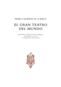 El Gran Teatro del Mundo, de Pedro Calderón de la Barca