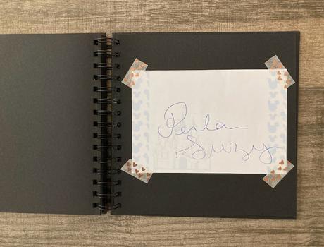 libro de autógrafos para los personajes Disney DIY