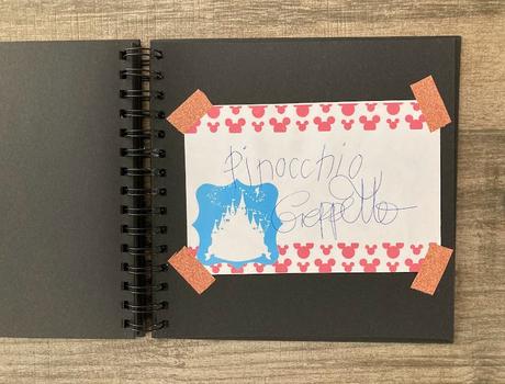 libro de autógrafos para los personajes Disney DIY