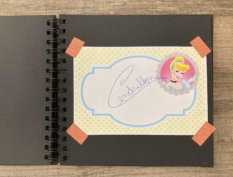 libro de autógrafos para los personajes Disney DIY