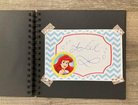 libro de autógrafos para los personajes Disney DIY
