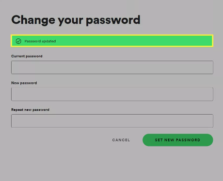 Cómo cambiar una contraseña de Spotify