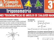 Razones Trigonométricas Ángulos Cualquier Magnitud para Tercero Secundaria