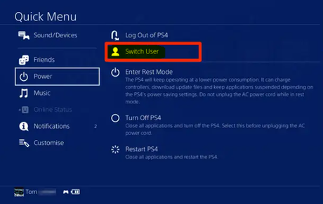 Cómo cambiar de cuenta en tu PS4 