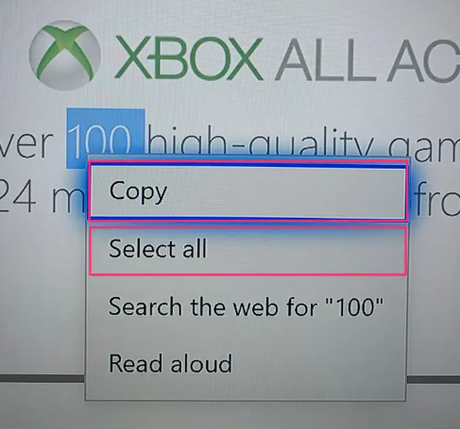Cómo copiar y pegar en una Xbox One 