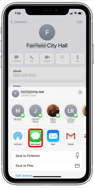 Cómo compartir un contacto en iPhone Cómo compartir contactos en iPhone