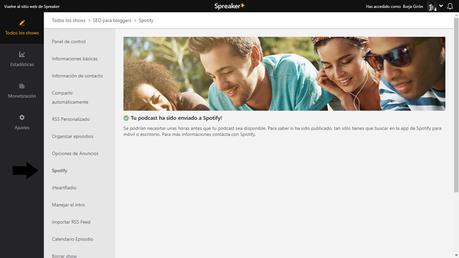 subir podcast spotify spreaker