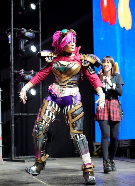 La cosplayer Kokoa soprendió a los presentes con sus creativas propuestas