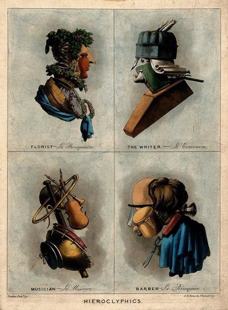 Arcimboldo-esque Composite Portraits of Trades (ca. 1800)