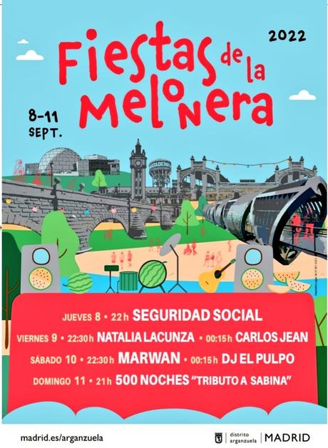 Fiestas de la Melonera 2022, en septiembre en Madrid Río