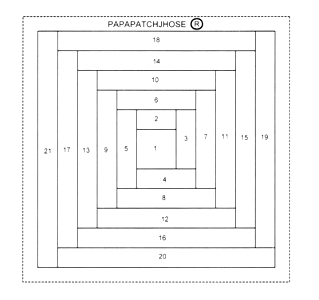 Log Cabin fácil y rápido Entretela PTNH-12