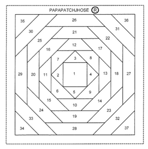 Log Cabin fácil y rápido Entretela PTNCEC-10