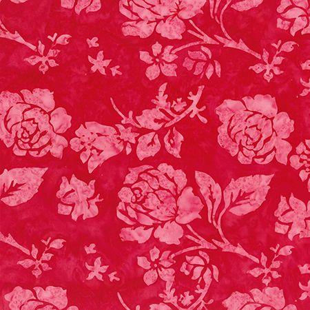 Tutorial Claveles de Tela para la Primavera Tela batik rosas roja