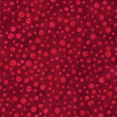 Tutorial Claveles de Tela para la Primavera tela batik roja bolas