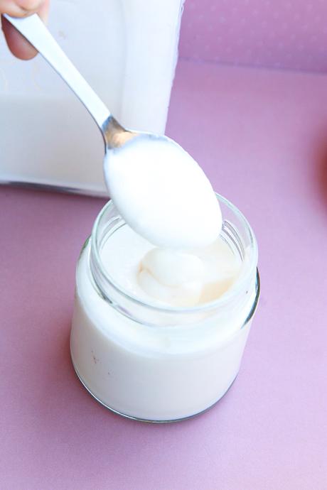 YOGUR CASERO DE LECHE DE CABRA CON KEFIR