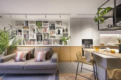 Apartamento en Barcelona con maravillosas ideas de almacenaje