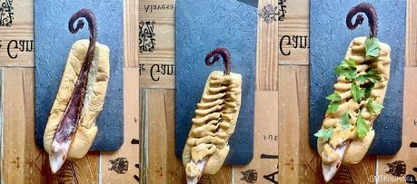 Roll de pulpo con “mayonesa a feira”