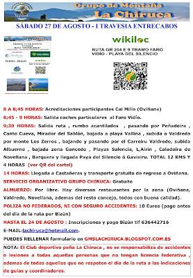 I TRAVESIA ENTRECABOS , FARO VIDÍO - PLAYA DEL SILENCIO O GAVIEIRU I TRAVESIA ENTRECABOS , FARO VIDÍO - PLAYA DEL SILENCIO O GAVIEIRU