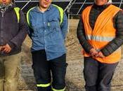 Tres mujeres, construcción parque solar Neuquén