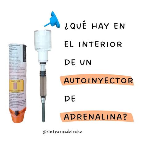 ¿Qué hay en el interior de un autoinyector de adrenalina?