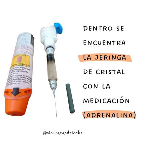 ¿Qué hay en el interior de un autoinyector de adrenalina?