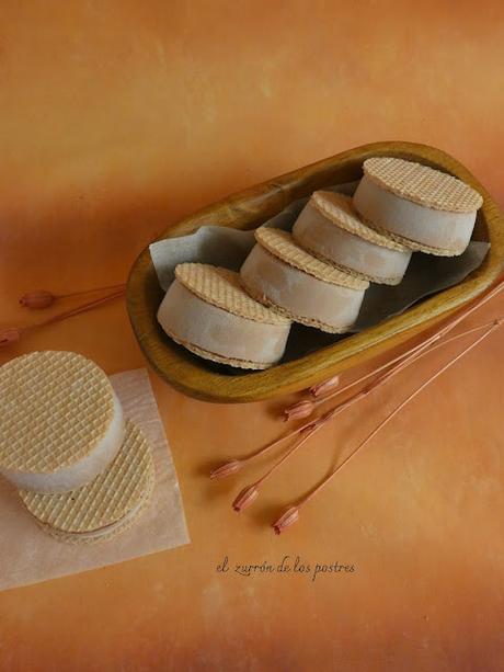 Corte Helado de Cacahuetes Fritos y Chocolate Corte Helado de Cacahuetes Fritos y Chocolate