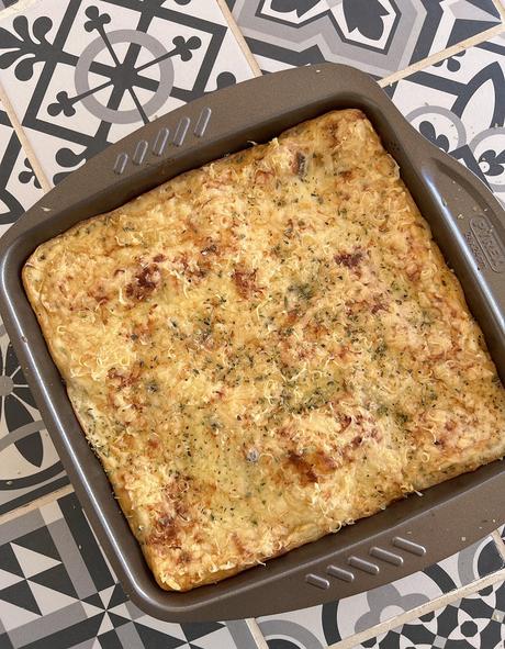 Lasaña vegetariana sin gluten