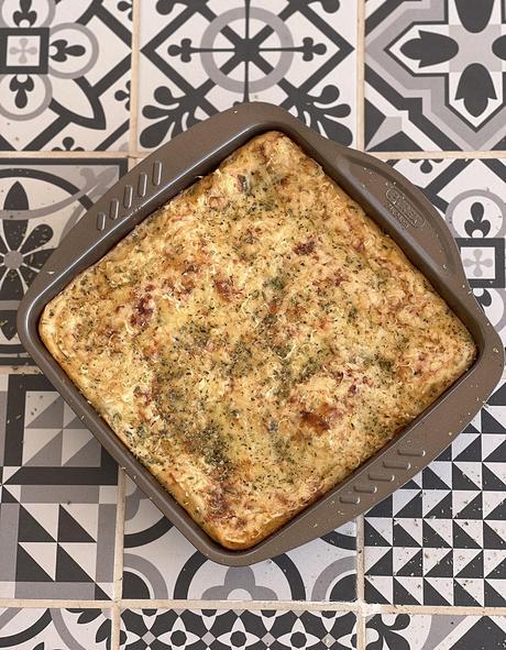 Lasaña vegetariana sin gluten