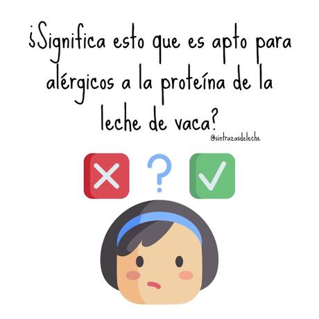¿Son los productos sin lactosa aptos APLV?