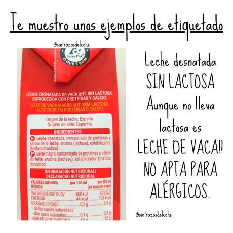 ¿Son los productos sin lactosa aptos APLV?