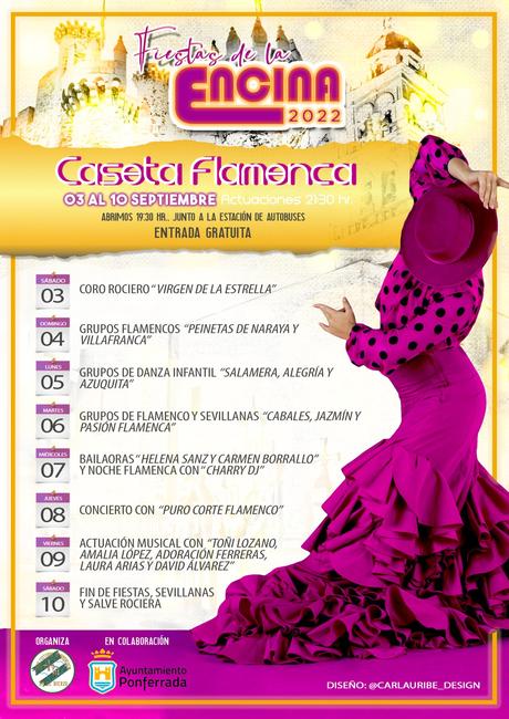 La Casa de Andalucía en el Bierzo anuncia la programación de su caseta en la Encina 2022 1