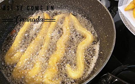 Aperitivo de patatas con parmesano