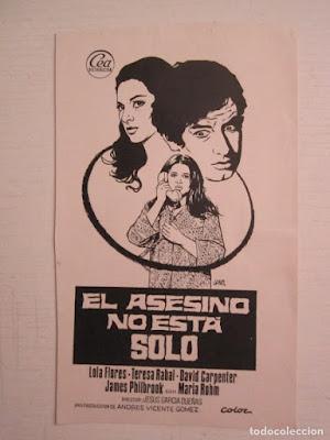 ASESINO NO ESTÁ SOLO, EL (España, 1974) Psycho Killer