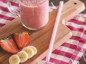 Sorbete plátano fresas