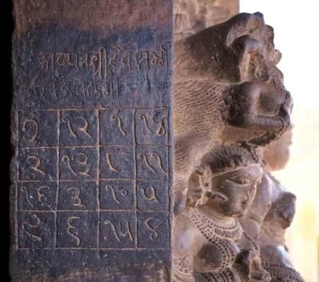 El cuadrado mágico jain del Templo de Parshwanath