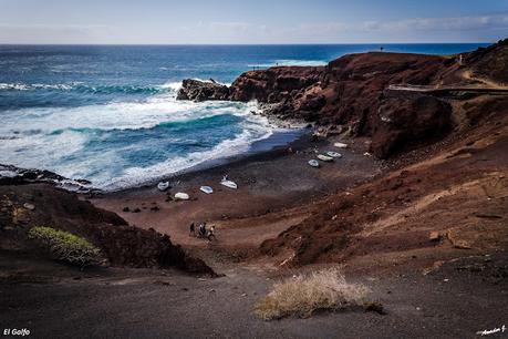 EL GOLFO Y CHARCO VERDE. LANZAROTE