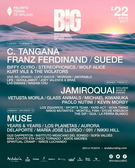 Andalucía Big Festival activa la cuenta atrás con las incorporaciones de Suede, Franz Ferdinand y C. Tangana