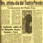 Hoy hace 56 años se despidió el añorado Teatro Pereda con una conferencia del padre Cué, S.J.
