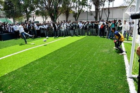 Inaugura Gallardo área deportiva en la secundaria Jaime Torres Bodet