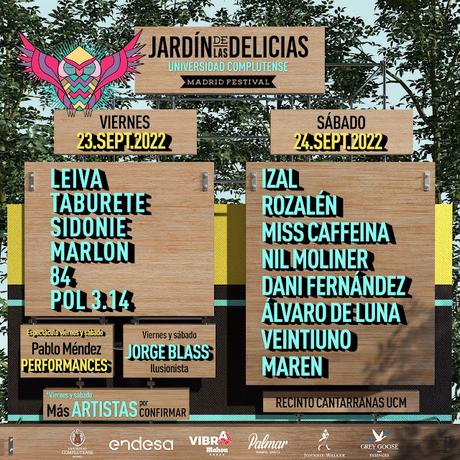 JARDÍN DE LAS DELICIAS 2022: NUEVAS CONFIRMACIONES
