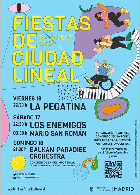 Fiestas de Ciudad Lineal (La Elipa) 2022: conciertos