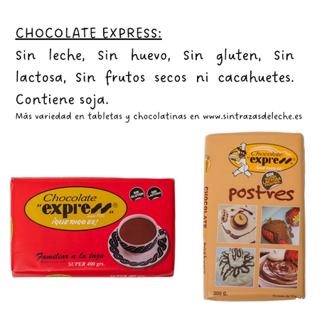 Chocolate sin lácteos apto APLV Chocolate sin lácteos apto APLV