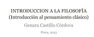 INTRODUCCIÓN A LA FILOSOFÍA
