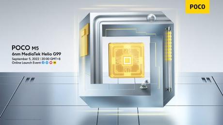 POCO M5 estará equipado con el procesador más reciente de MediaTek, el Helio G99 Poco M5