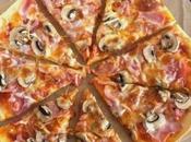 Pizza champiñones bacón