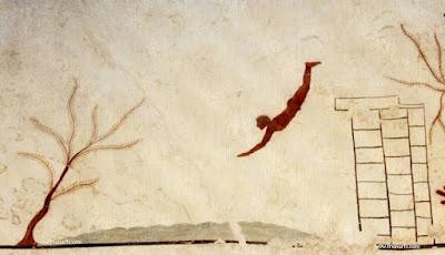 Ilustración tumba del S. V a. C. en Paestum. -Santos Domí...